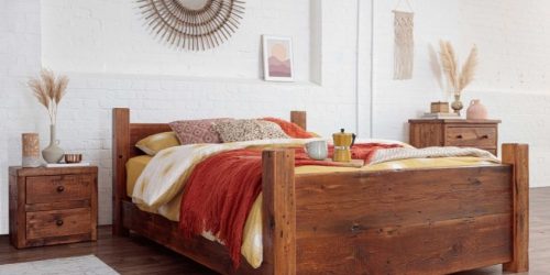 stunning-bedroom-with-a-reclaimed-wood-bed